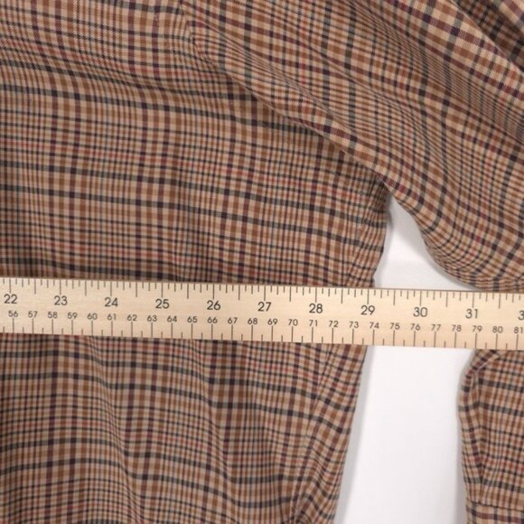 RALPH LAUREN Men's Shirt BLAKE Size XL Plaid Brown Cotton Check Button Down LS - Picture 5 of 9